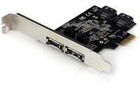 StarTech.com Carte contrôleur PCI Express avec 2 ports SATA III interne et 2 por