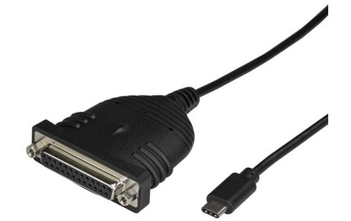 StarTech.com Câble adaptateur de 1,80m USB-C vers parallèle DB25 pour imprimante
