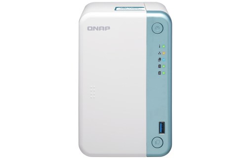 QNAP TS-251D J4005 Ethernet/LAN Tour Blanc NAS