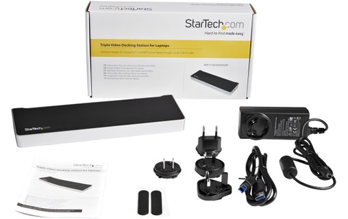 StarTech.com Station d'accueil USB 3.0 triple affichage pour ordinateur portable
