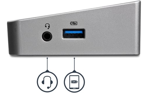 StarTech.com Station d'accueil USB 3.0 triple affichage pour ordinateur portable