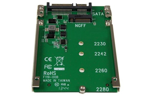 StarTech.com Adaptateur M.2 SSD vers SATA 2,5"