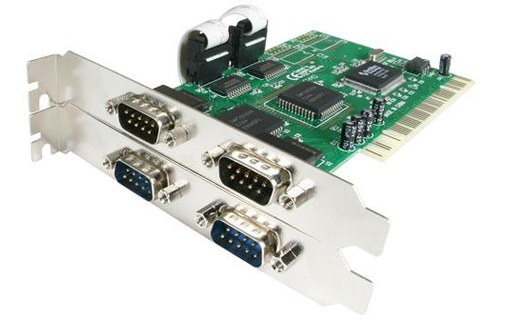 StarTech.com Carte PCI avec 4 Ports DB-9 RS232 - Adaptateur Série - UART 16550