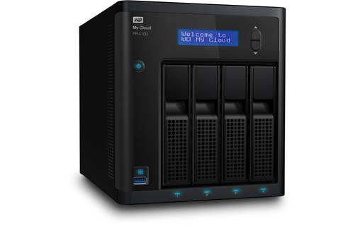 Western Digital My Cloud PR4100 N3710 Ethernet/LAN Bureau Noir NAS