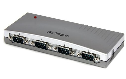 StarTech.com Hub série RS232 à 4 ports - Adaptateur USB vers 4x DB9 RS232 alimen