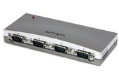 StarTech.com Hub série RS232 à 4 ports - Adaptateur USB vers 4x DB9 RS232 alimen