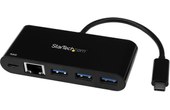 StarTech.com Hub USB 3.0 à 3 ports avec Gigabit Ethernet et Power Delivery - USB