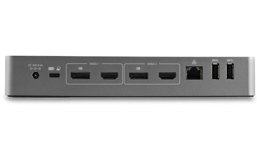 StarTech.com Station d'accueil USB Type-C/A à double affichage avec Power Delive