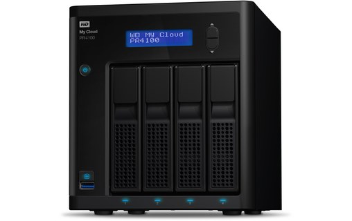 Western Digital My Cloud PR4100 N3710 Ethernet/LAN Bureau Noir NAS