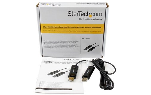 StarTech.com Câble KM USB 2.0 avec transfert de données - Switch USB clavier sou