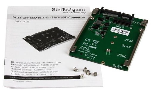 StarTech.com Adaptateur M.2 SSD vers SATA 2,5"