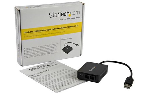 StarTech.com Adaptateur réseau USB 2.0 vers fibre optique SC jusqu'à 2 km - USB