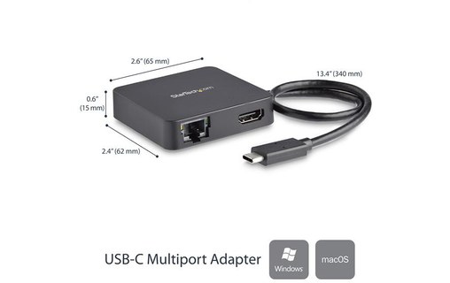 StarTech.com DKT30CHD station d'accueil Avec fil USB 3.2 Gen 1 (3.1 Gen 1) Type-