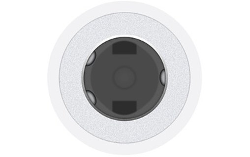 Apple MU7E2ZM/A adaptateur et connecteur de câbles 3.5mm USB-C Blanc