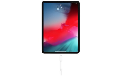 Apple MU7E2ZM/A adaptateur et connecteur de câbles 3.5mm USB-C Blanc