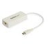 StarTech.com Adaptateur USB-C vers Ethernet Gigabit avec port USB 3.0 - Blanc