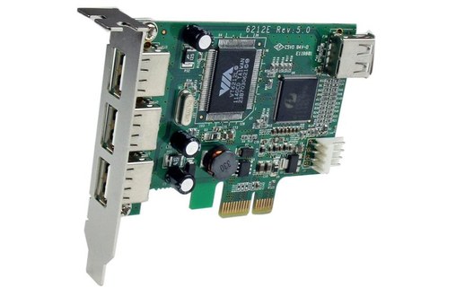 StarTech.com Carte Adaptateur PCI Express vers 4 Ports USB 2.0 - Carte PCIe Inte
