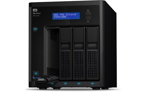 Western Digital My Cloud PR4100 N3710 Ethernet/LAN Bureau Noir NAS