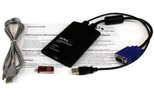 StarTech.com Adaptateur crash cart pour PC portable - Console KVM vers USB 2.0 a