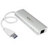 StarTech.com Hub USB 3.0 portable à 3 ports avec Gigabit Ethernet - Câble intégr
