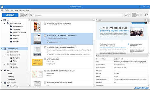 Scanner à plat Fujitsu ScanSnap iX1500 - WiFi