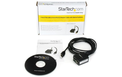 StarTech.com Câble adaptateur FTDI USB vers série RS232 1 port avec isolation op