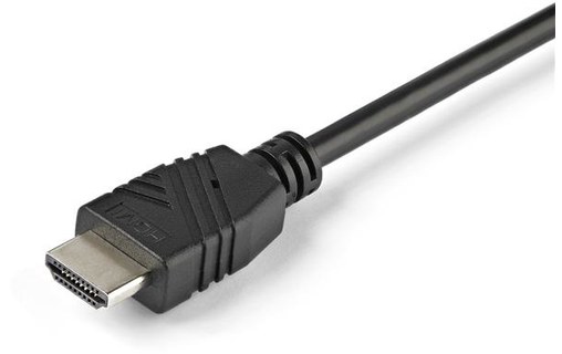 StarTech.com Commutateur KVM HDMI à 2 ports avec câbles incorporés - USB 4K 60Hz
