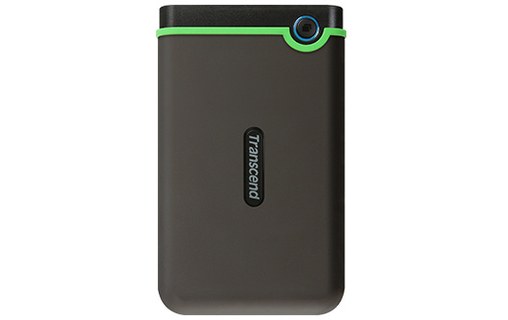 Transcend StoreJet 25M3 disque dur externe 500 Go Vert, Gris