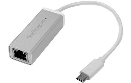 StarTech.com Adaptateur réseau USB-C vers RJ45 Gigabit Ethernet - M/F - Argent