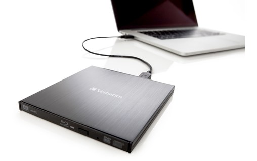 Verbatim External Slimline lecteur de disques optiques Noir Blu-Ray RW