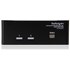 StarTech.com Commutateur KVM USB et double DVI à 2 ports avec audio et hub USB 2
