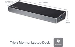 StarTech.com Station d'accueil USB 3.0 triple affichage pour ordinateur portable