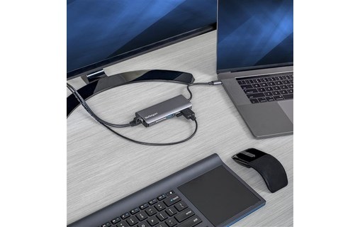 StarTech.com Adaptateur multiport USB-C avec HDMI 4K - Lecteur de carte SD et PD