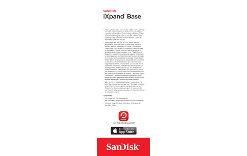 Sandisk iXpand Base Intérieur Noir, Argent