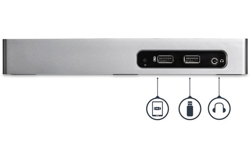 StarTech Station d'accueil DisplayLink USB 3.0 vers HDMI, DVI-I / VGA