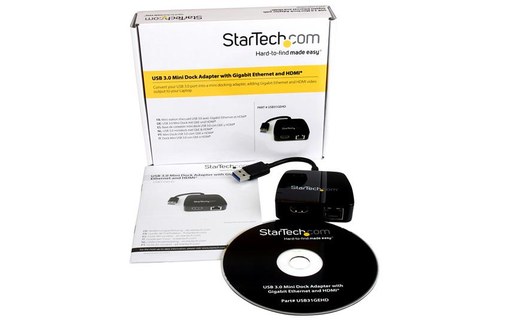 StarTech.com Mini station d'accueil USB 3.0 universelle pour PC portable avec HD