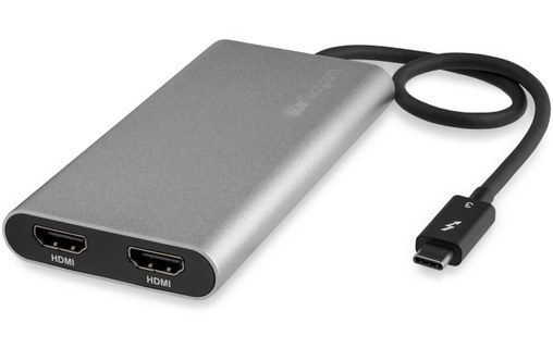 StarTech.com Adaptateur Thunderbolt 3 vers double HDMI - Compatible Windows et M