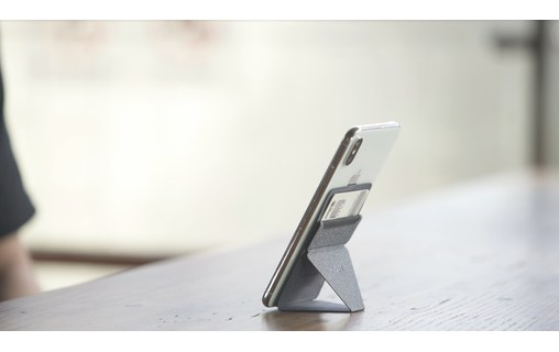 MOFT X Phone Stand Gris Sidéral - Support pliable pour iPhone et smartphone