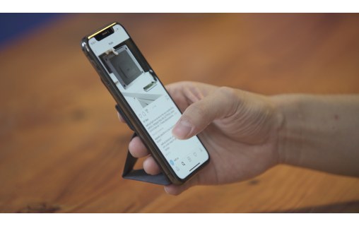 MOFT X Phone Stand Gris Sidéral - Support pliable pour iPhone et smartphone