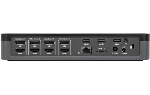 Targus Universal Quad 4K-100W - Station d'accueil USB-C certifié DisplayLink
