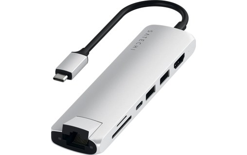 Satechi USB-C Multi-Port Adapter Argent - Dock USB-C 7 ports - Station  d'accueil & Dock - SATECHI