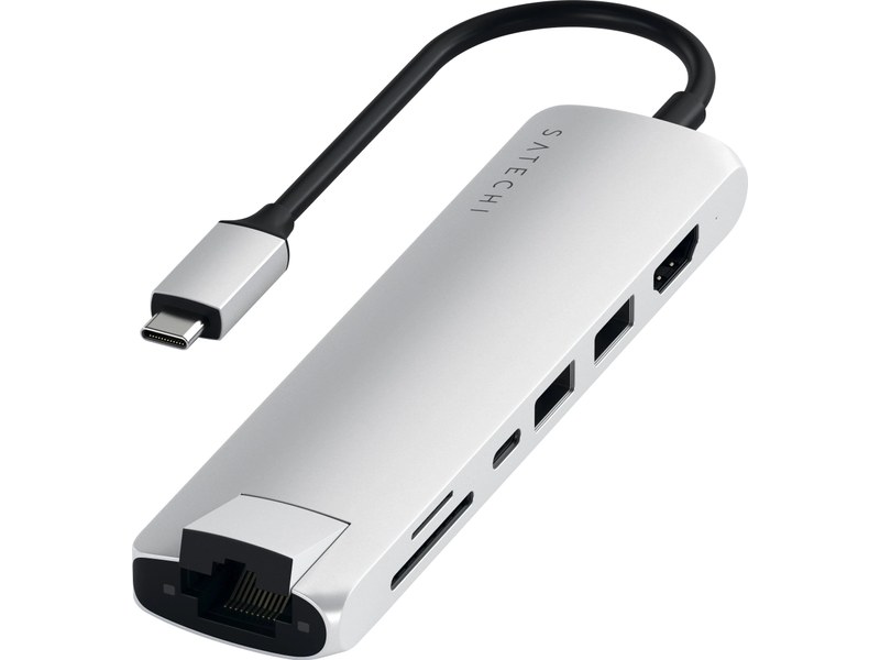 Satechi USB-C Multi-Port Adapter Argent - Dock USB-C 7 ports - Station  d'accueil & Dock - SATECHI
