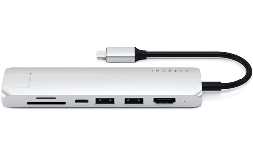 Satechi USB-C Multi-Port Adapter Argent - Dock USB-C 7 ports