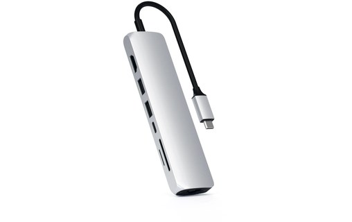 Satechi USB-C Multi-Port Adapter Argent - Dock USB-C 7 ports