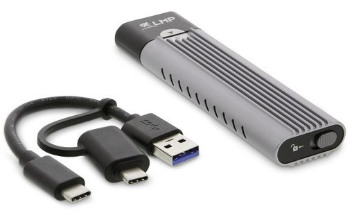 LMP Data Mobile Ultra SSD - Boîtier USB-C M.2 PCIe NVMe