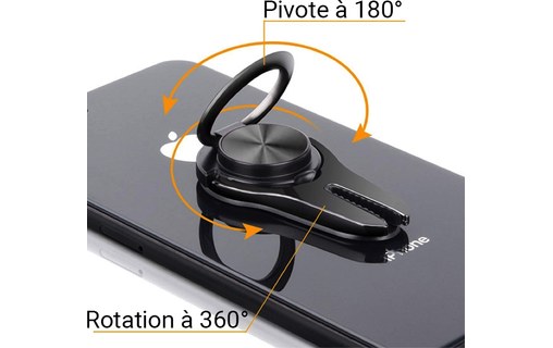 Support 3-en-1 pour iPhone SKT-H01 Bleu - Support voiture, bureau et ring