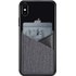 Porte-cartes adhésif 2 emplacements pour iPhone et smartphone - Gris