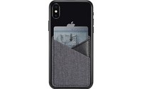 Porte-cartes adhésif 2 emplacements pour iPhone et smartphone - Gris