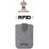 Porte-cartes adhésif 5 emplacements anti RFID pour iPhone et smartphone - Gris