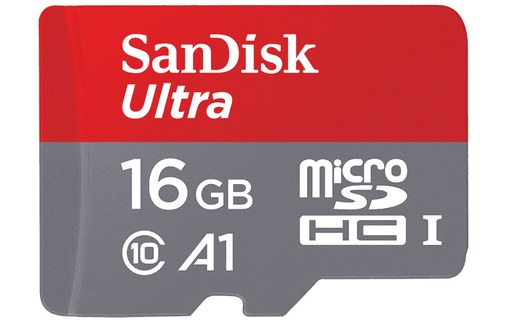 Sandisk Ultra A1 mémoire flash 16 Go MicroSDHC Classe 10